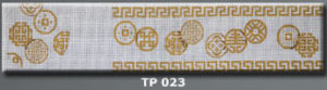 JP Needlepoint - Treasure Box, Gold Chinese Coins on White