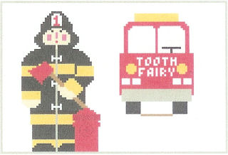 Kathy Schenkel Designs - Toothfairy Pillow, Fireman