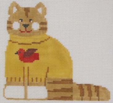 Kathy Schenkel Designs - Yellow Tiger Cat Profile