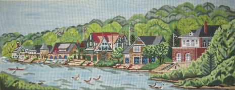 Needle Crossings - Philadelphia Boathouse Row