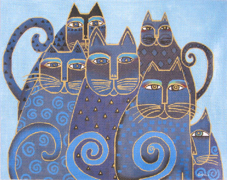 Danji Designs - Indigo Cats