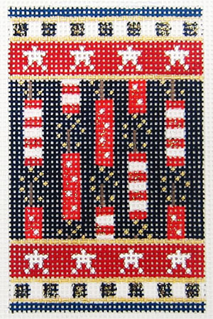 Kelly Clark Needlepoint - Firecracker on a Firecracker