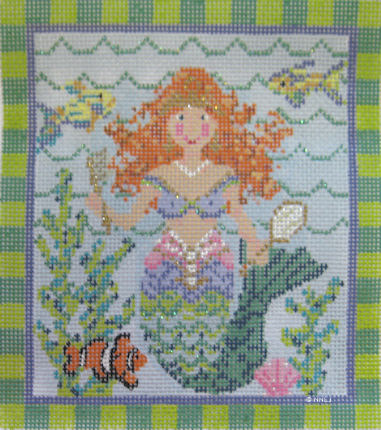 Kelly Clark Needlepoint - Ms. Vanity Mermaid