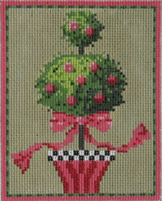 Kelly Clark Needlepoint - Topiary, Double Ball