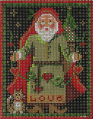 Kelly Clark Needlepoint - Santa, Nordic Love