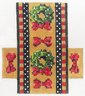 Kelly Clark Needlepoint - Christmas Candy, Wreath Candy