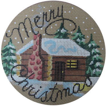 Danji Designs - Merry Christmas Log Cabin
