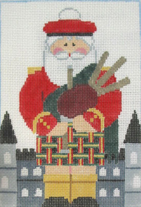 Kathy Schenkel Designs - Scottish Bagpiper Santa