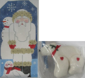 Kathy Schenkel Designs - Arctic Santa w/Polar Bear