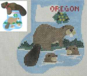 Kathy Schenkel Designs - Mini Sock, Oregon w/Beaver