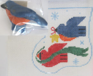 Kathy Schenkel Designs - Birds in Flight Mini Sox w/Stuffed Bluebird