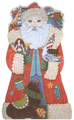 Amanda Lawford - Seashore Santa - 20" Tall