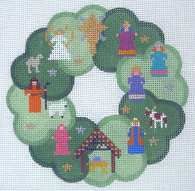 Painted Pony - Wreath, Nativity