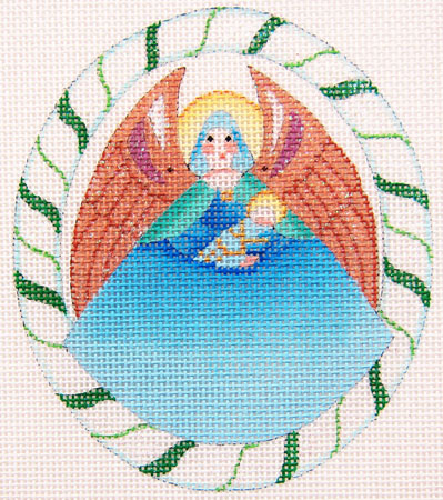 Dede's Needleworks - Sugar Plum Angel w/Blue Skirt