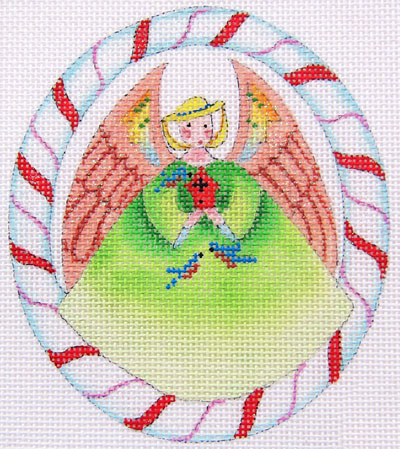 Dede's Needleworks - Sugar Plum Angel w/Lime Green Skirt