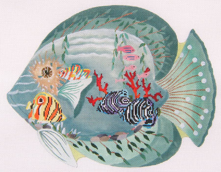 Dede's Needleworks - Glass Aquarium Tropicals