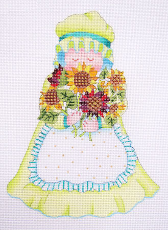 Dede's Needleworks - Flower Girl, Sunflower