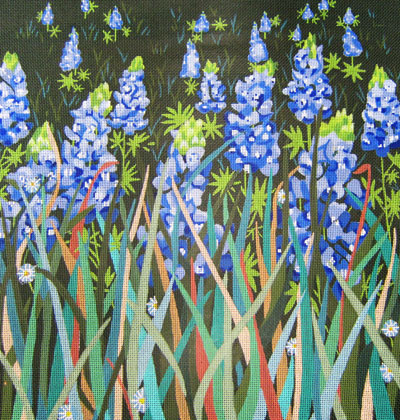 Dede's Needleworks - Texas Blue Bonnet Meadow