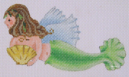 Dede's Needleworks - Mermaid Angel, Brunette