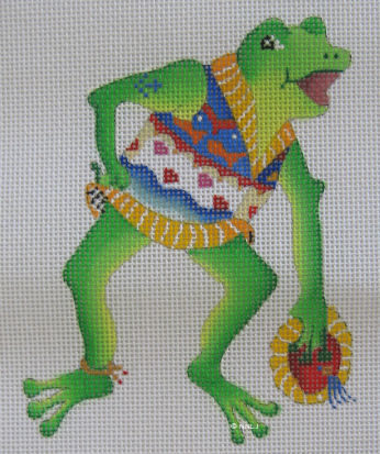 Dede's Needleworks - Sweatered Folk Frog
