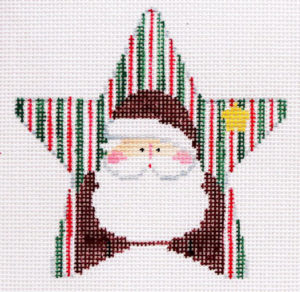 Kathy Schenkel Designs- Santa in Stripes Star