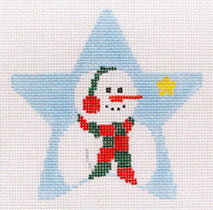 Kathy Schenkel Designs - Snowman in Blue