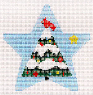 Kathy Schenkel Designs - Star, Tree in Blue