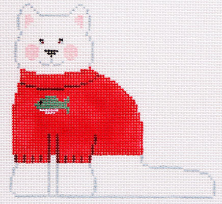 Kathy Schenkel Designs- White Cat Profile