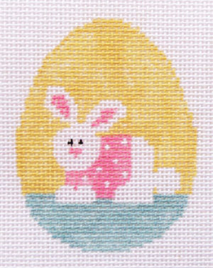 Kathy Schenkel Designs - Bunny in Yellow Egg
