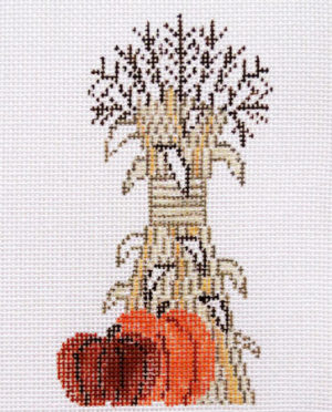 Kathy Schenkel Designs - Cornstalks w/Pumpkins Mini Figure