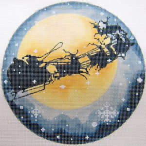 Joy Juarez - Santa & Reindeer/Full Moon