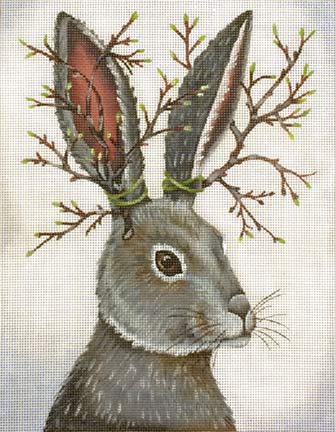 Melissa Shirley Needlepoint - Jack-a-lope