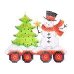 Burnett & Bradley - Christmas Train 6, Flat Car with Tree & Snowman