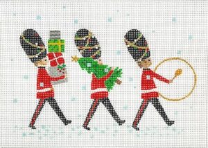 Kate Dickerson Needlepoint - Marching Guardsmen