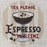 The Gingham Stitchery - Espresso Martini Happier Hour Coaster