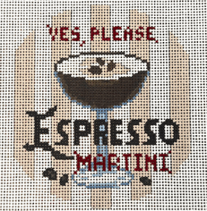 The Gingham Stitchery - Espresso Martini Happier Hour Coaster