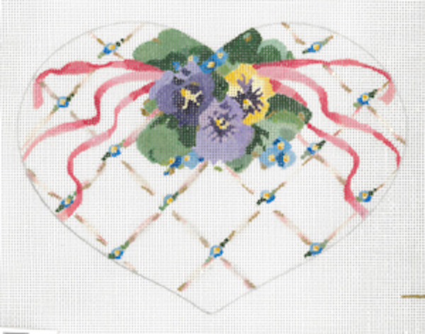 Joy Juarez - Violas & Pink Crosshatch