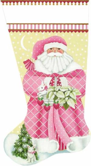 Melissa Shirley Designs - Pink Santa Stocking