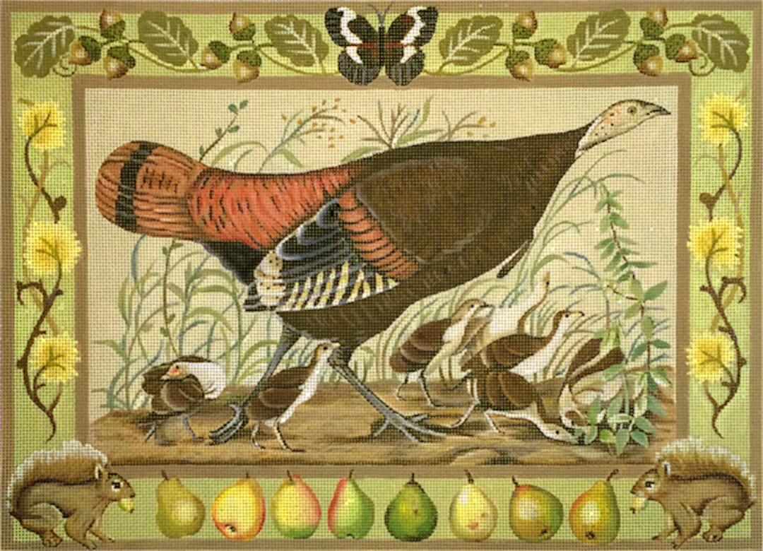 Melissa Shirley Needlepoint - Wild Turkey