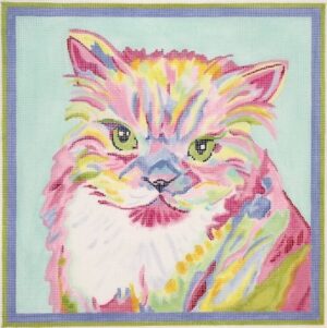 Kate Dickeson Needlepoint - Persian Cat
