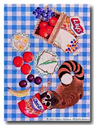 Shorebird Designs - Raccoon Picnic Rug
