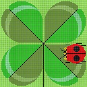 Charley Harper Needlepoint -Double Lucky