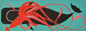 Charley Harper Needlepoint - Squid and Whale