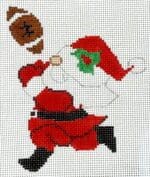 Atlantic Blue Canvas - Football Santa
