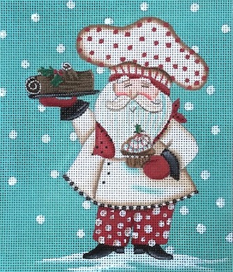 Painted Pony Designs - Chef with Yule Log