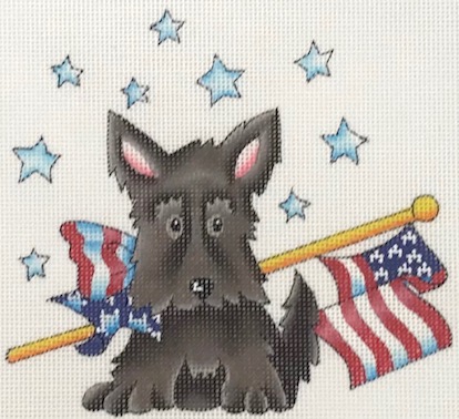 Mary Engelbreit - Flag Day Scottie