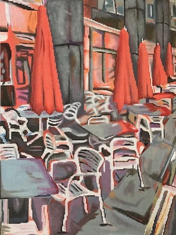 Pippin Studio - Sidewalk with Umbrellas