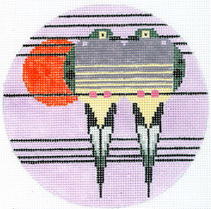 Charley Harper Needlepoint - Lovey Dovey Ornament