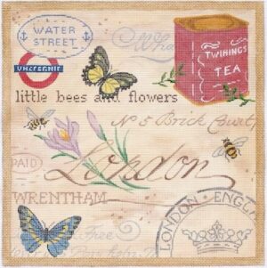 Kate Dickerson Needlepoint - London Collage