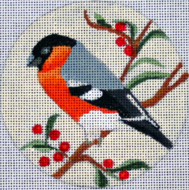 Melissa Prince Designs - 4" Eurasian Bullfinch